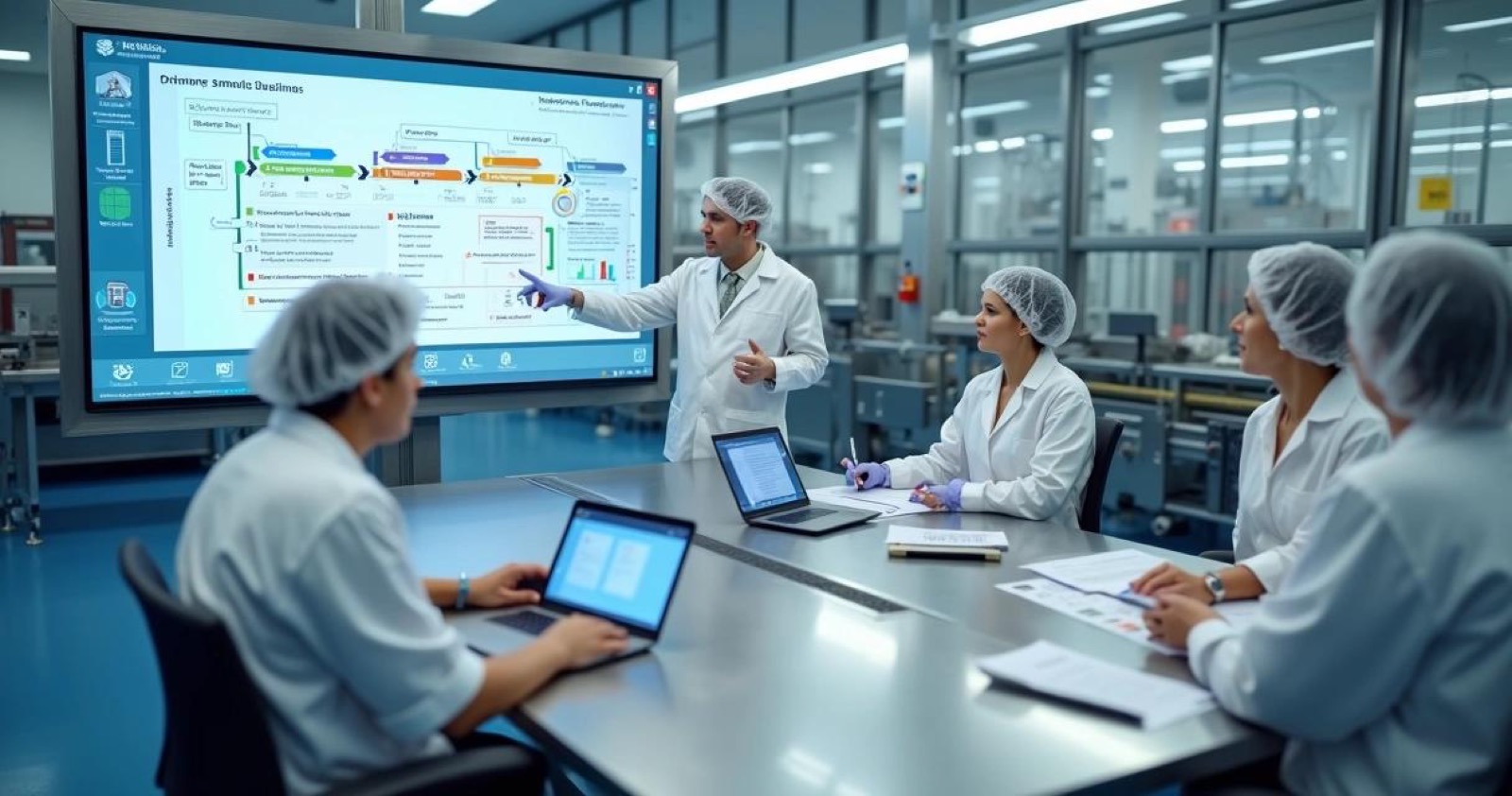 Food safety management review in a processing facility
