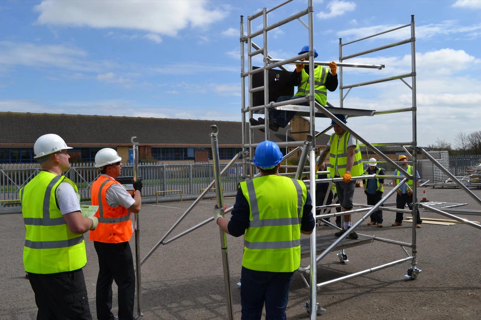 Mobile access tower assembly training